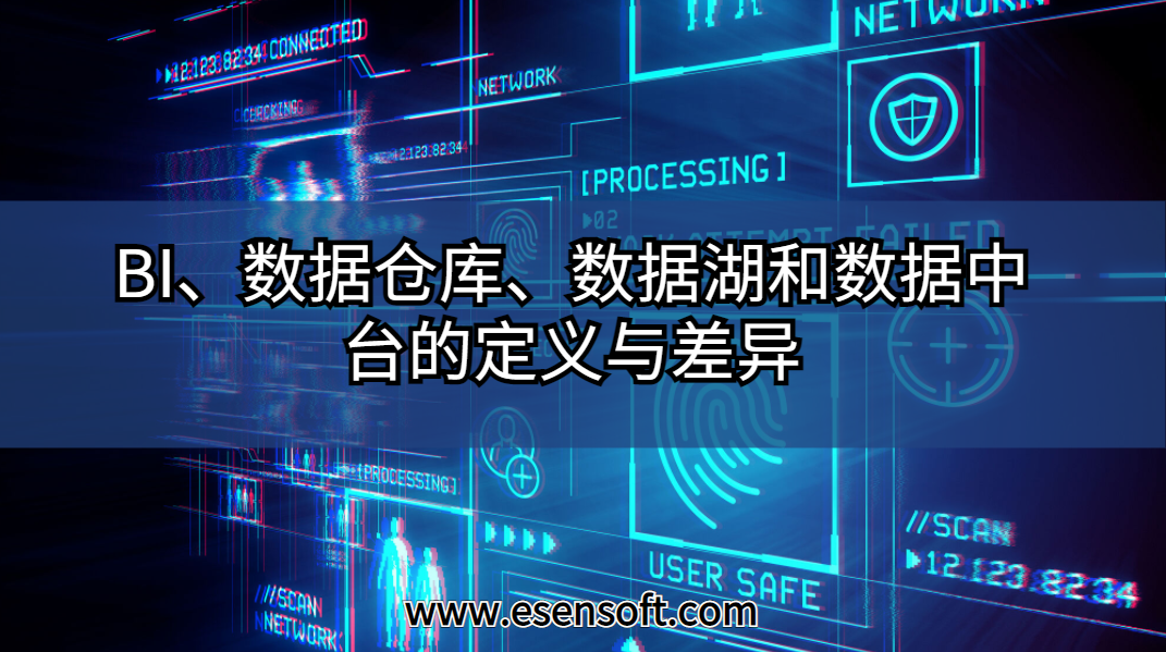 BI、数据仓库、数据湖和数据中台的定义与差异